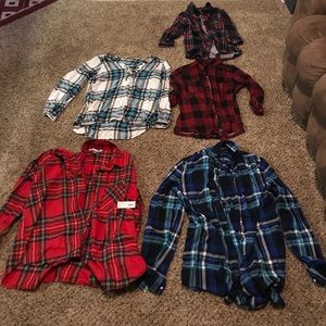 5 flannel bundle ($15!!) or $5 per flannel.